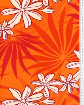 Polynesian Fabric MOENAU Orange - Tissushop